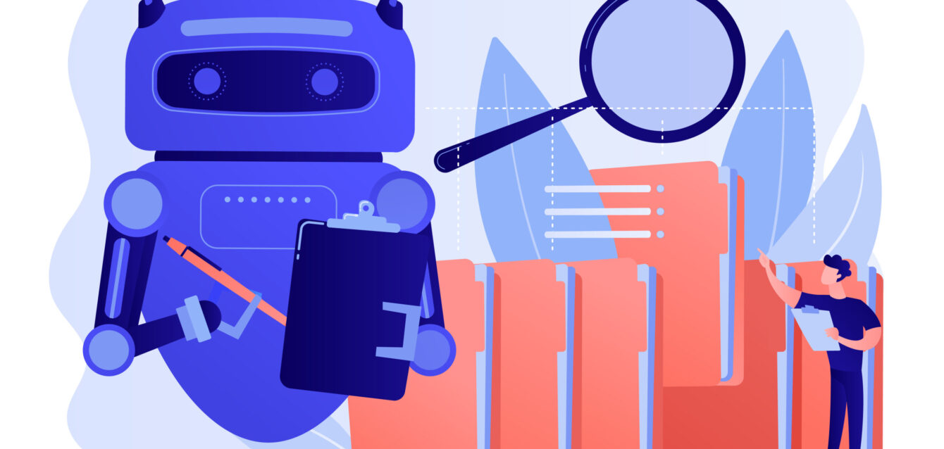 Robotic process automation concept vector illustration.