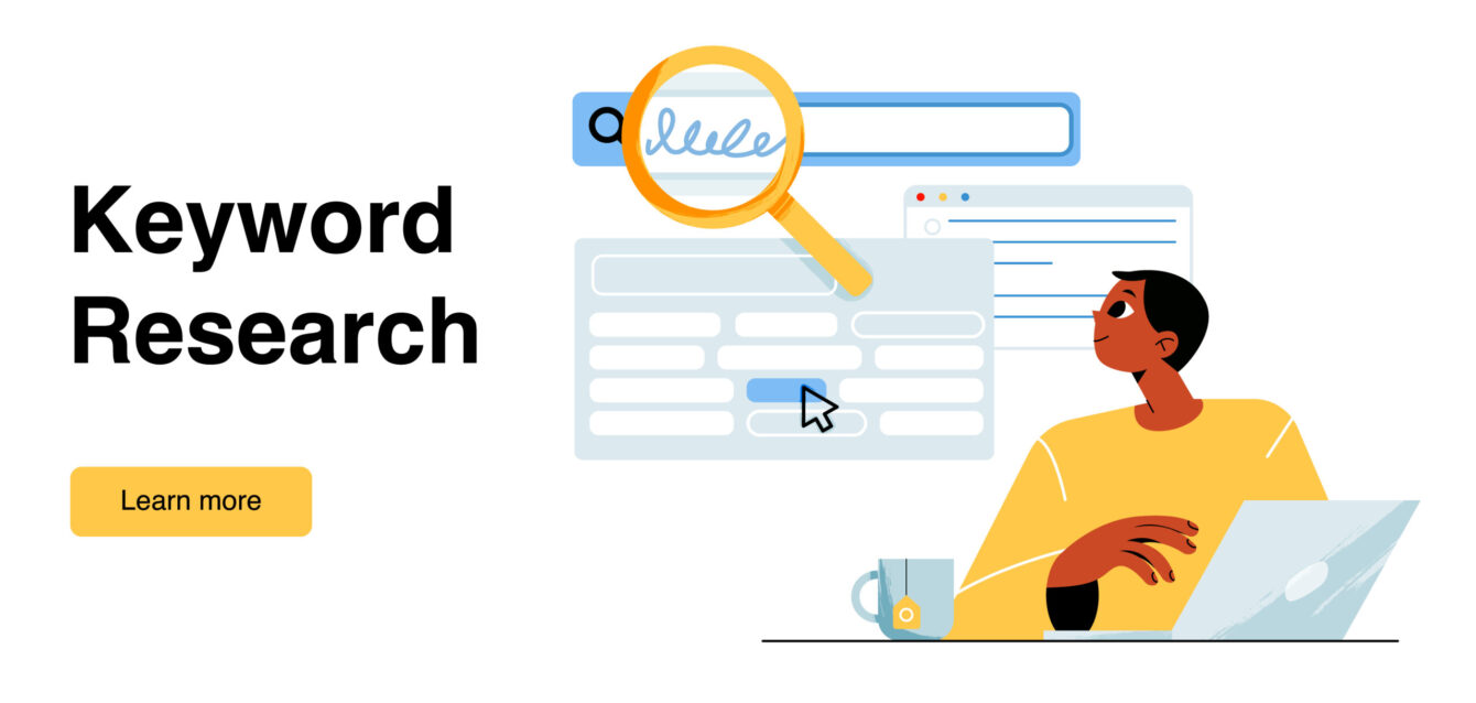 Keyword research, SEO service banner Keyword research, SEO service banner