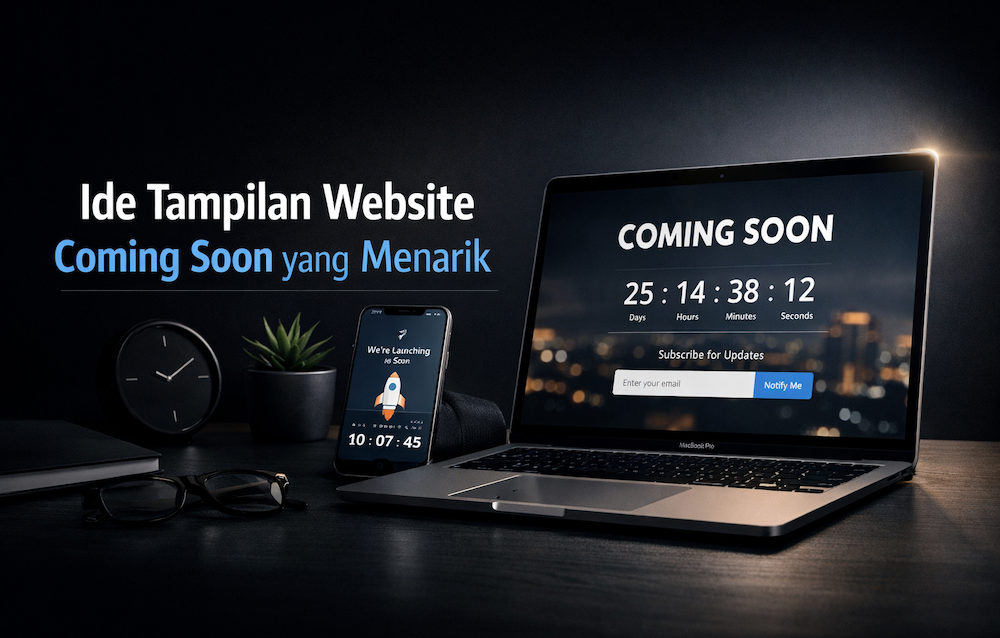 Ide Tampilan Website Coming Soon yang Menarik